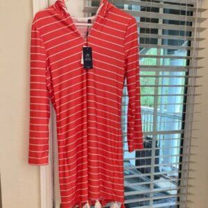 Cabana Life Coral Striped Dress